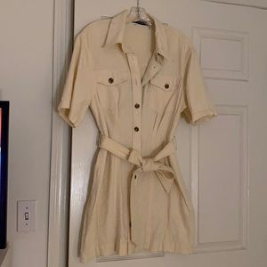 & other stories Brecht material button down dress